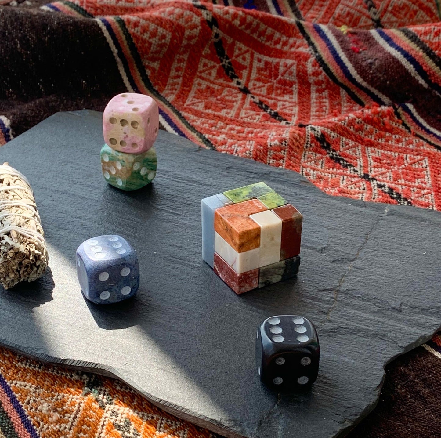 Gemstone Soma Cube Puzzle