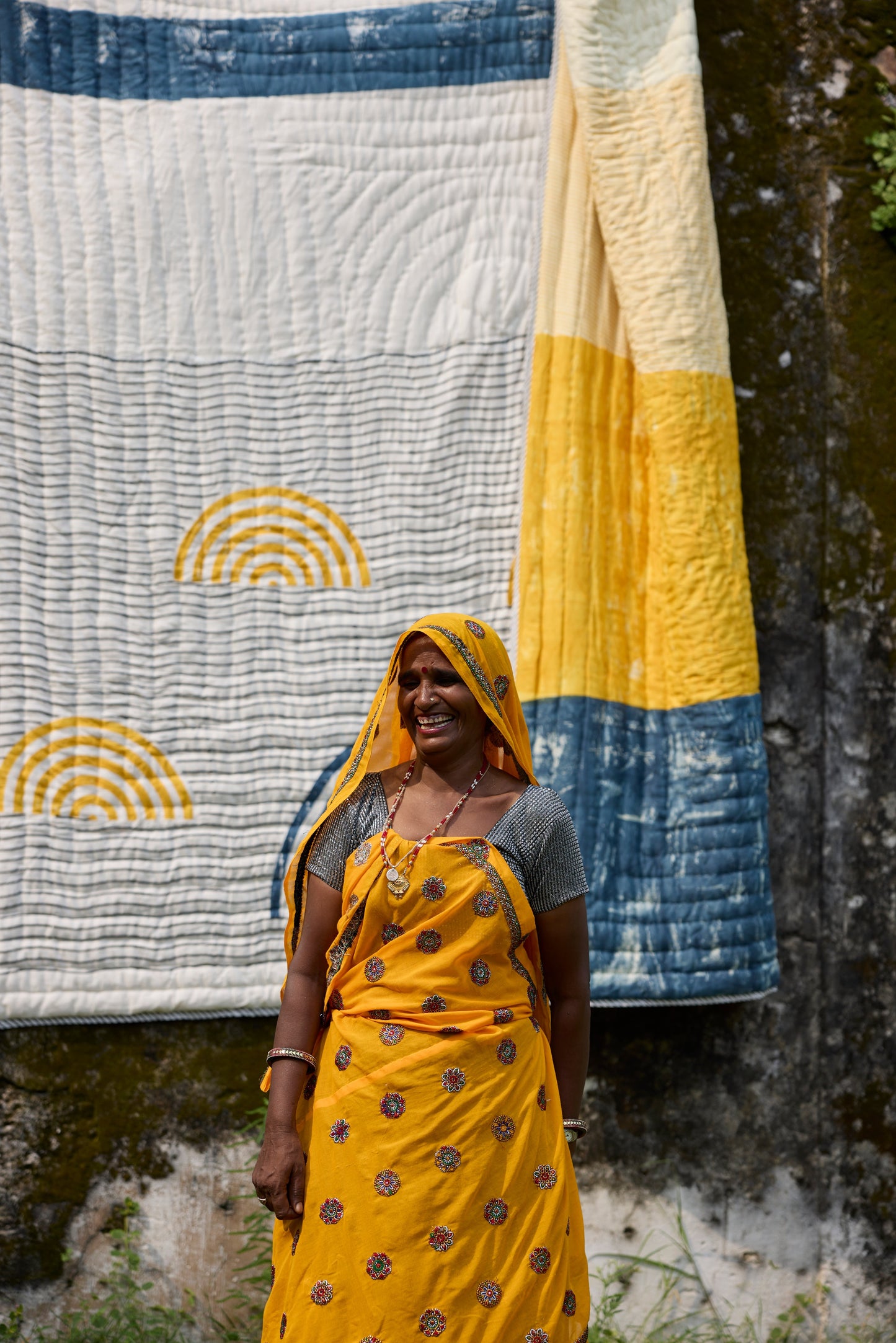 Spiral Sunset Quilt (Reverse)