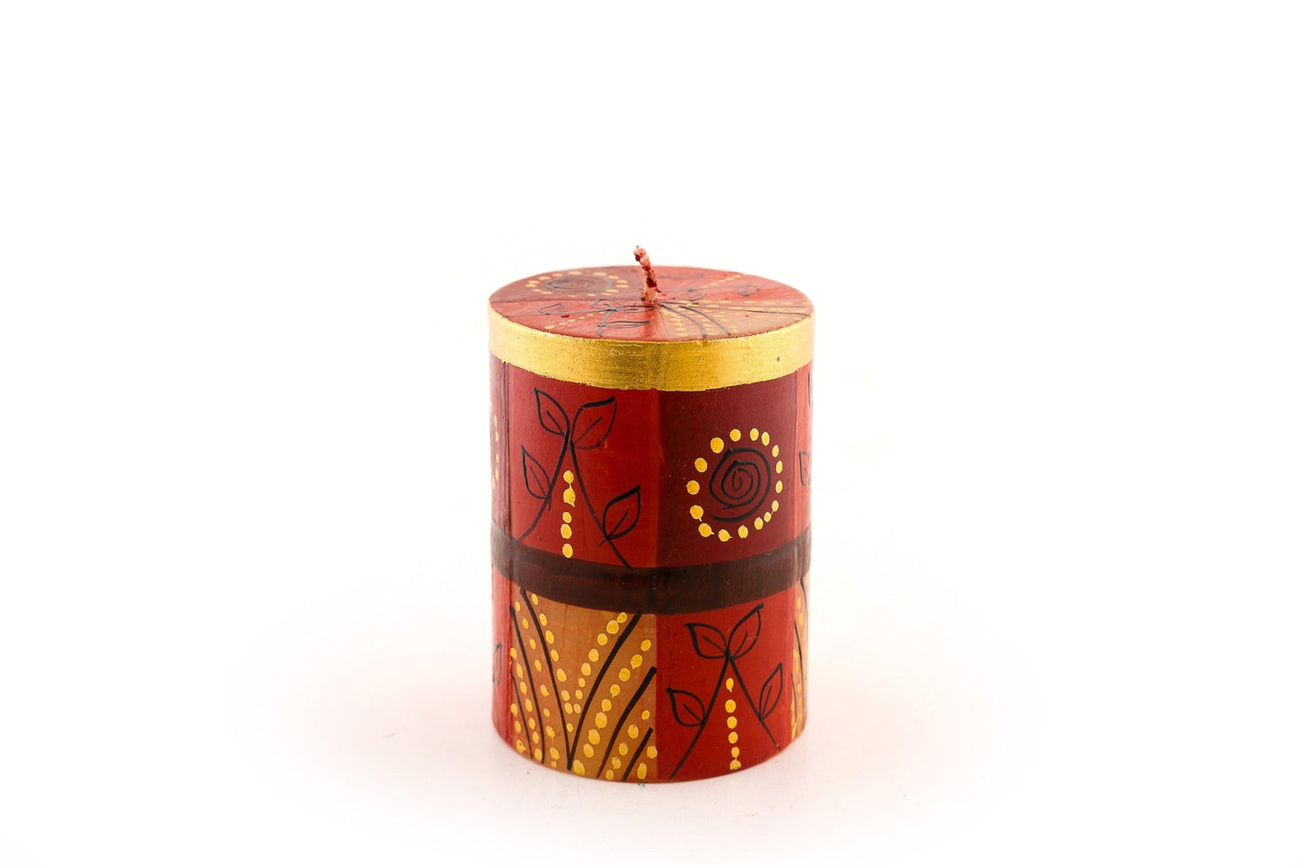 Safari Gold Painted Candles