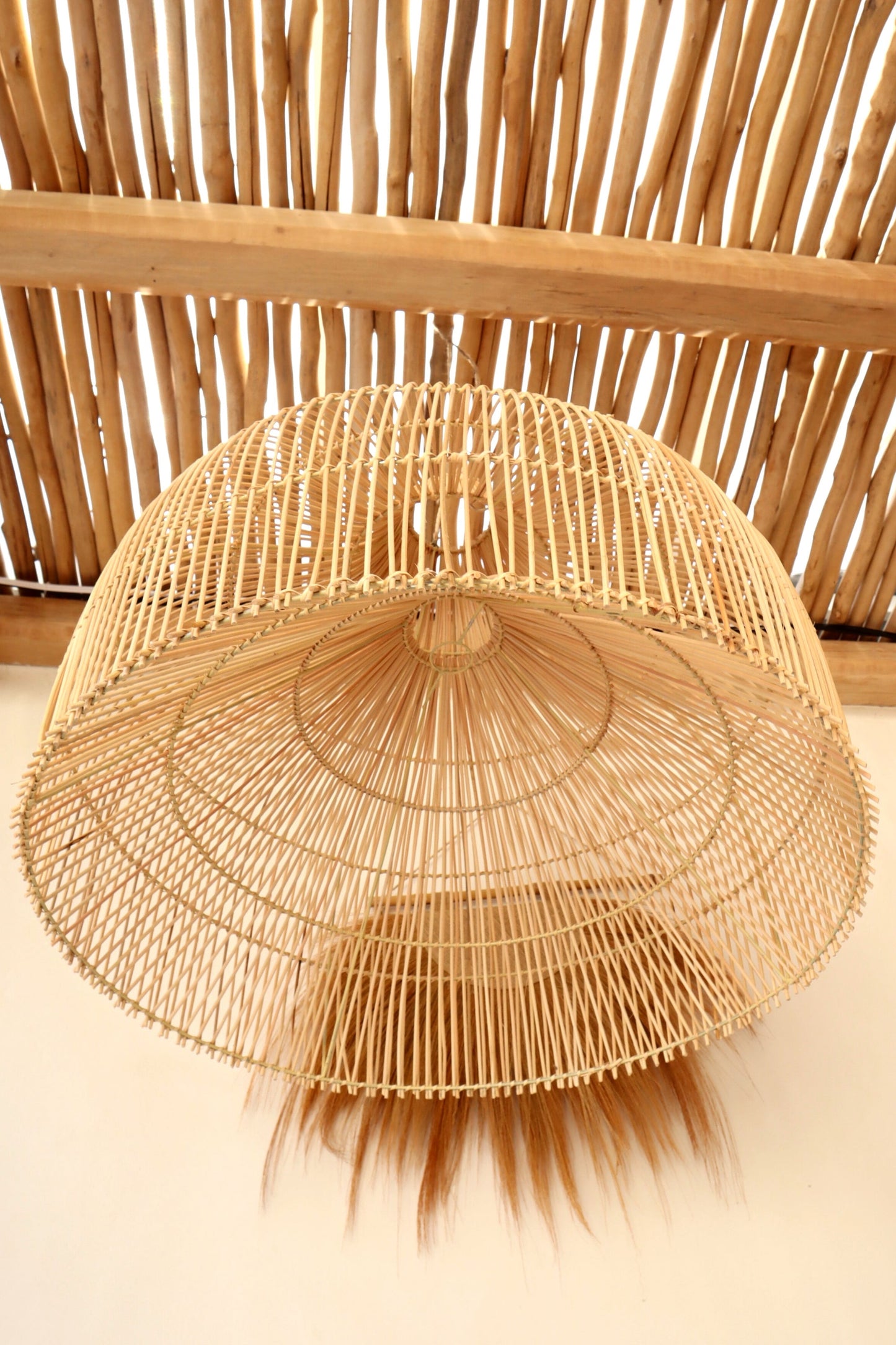 Sienna X-Large Dome Shape Rattan Pendant Light Fitting