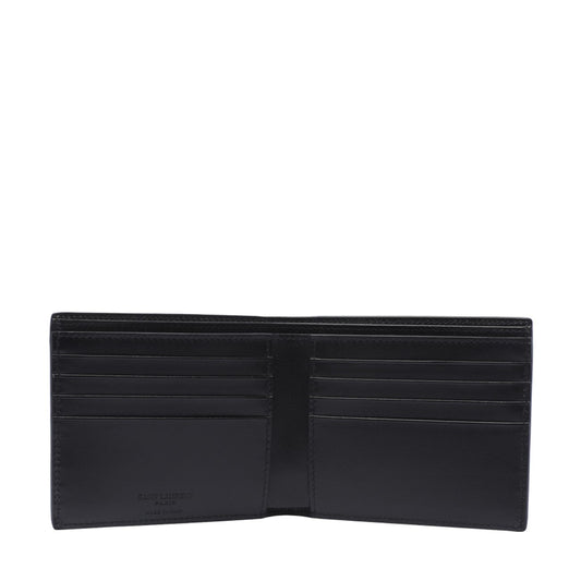 Saint Laurent Men East/West Saint Laurent Paris Logo Wallet