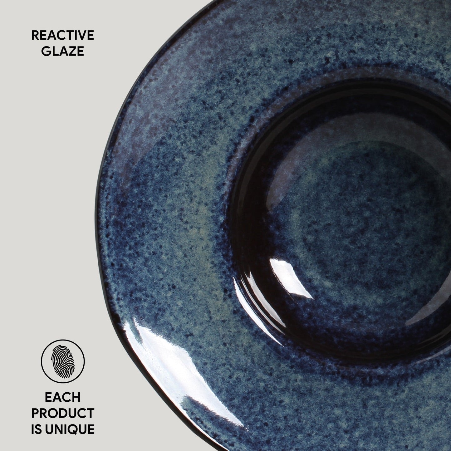 Deep Rim Plate Set of 4