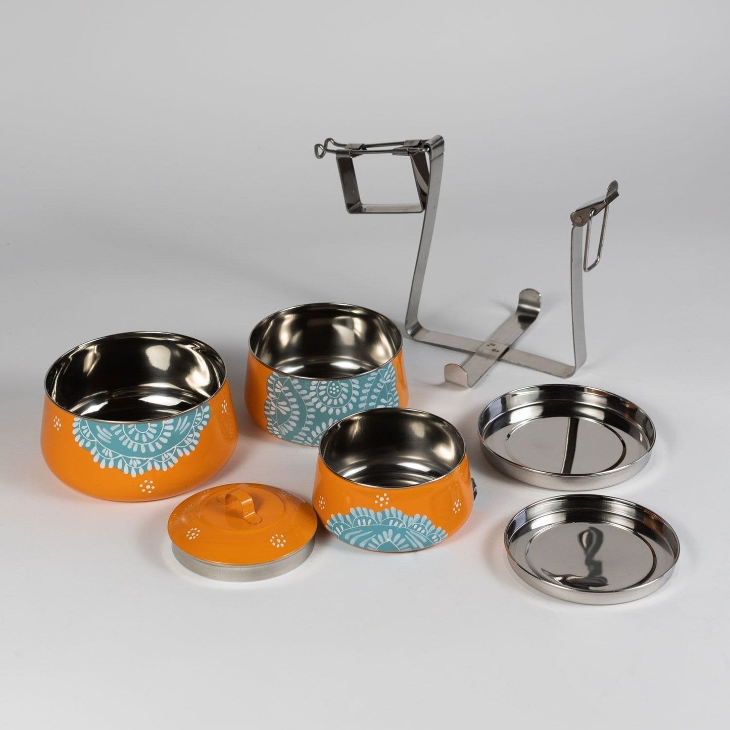 3 Tier Steel Tiffin To Go Container