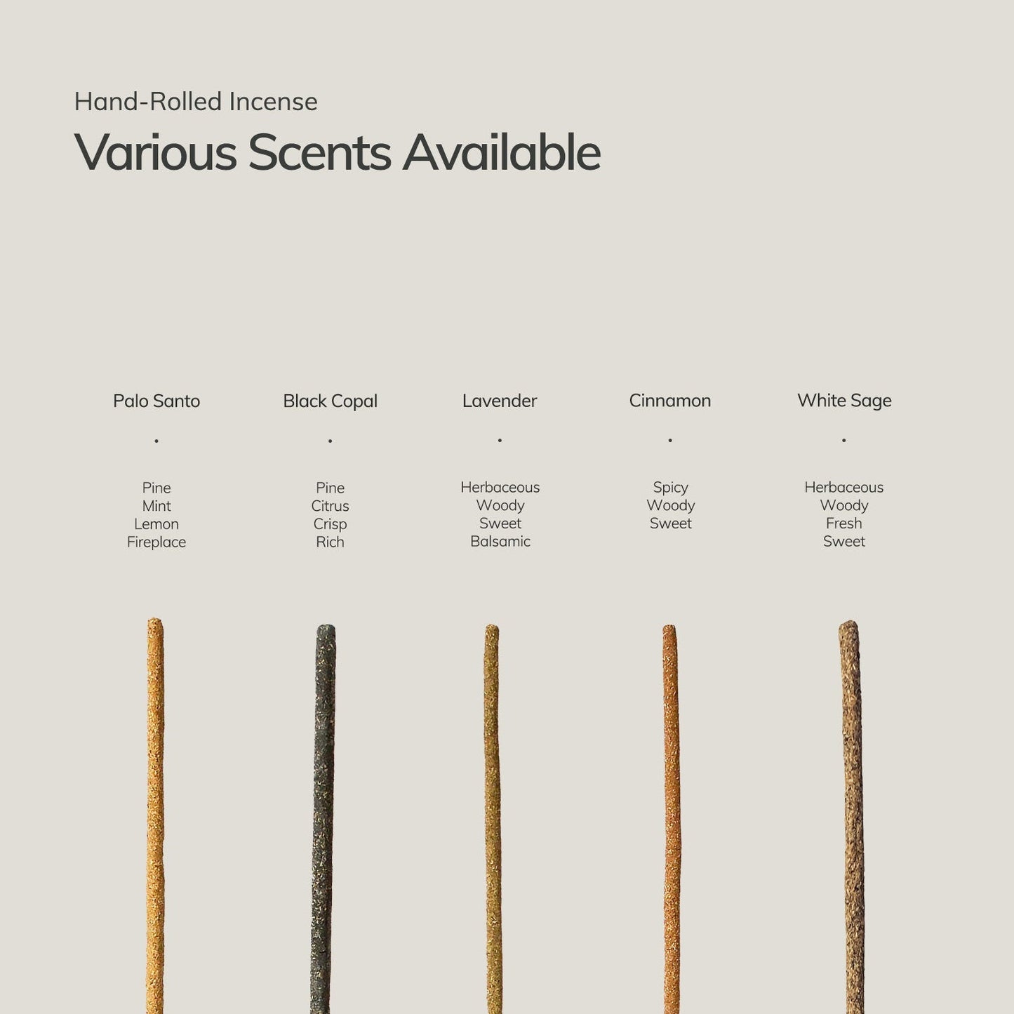 Palo Santo Incense Sticks – 7 Hand-Rolled Sticks from Peru