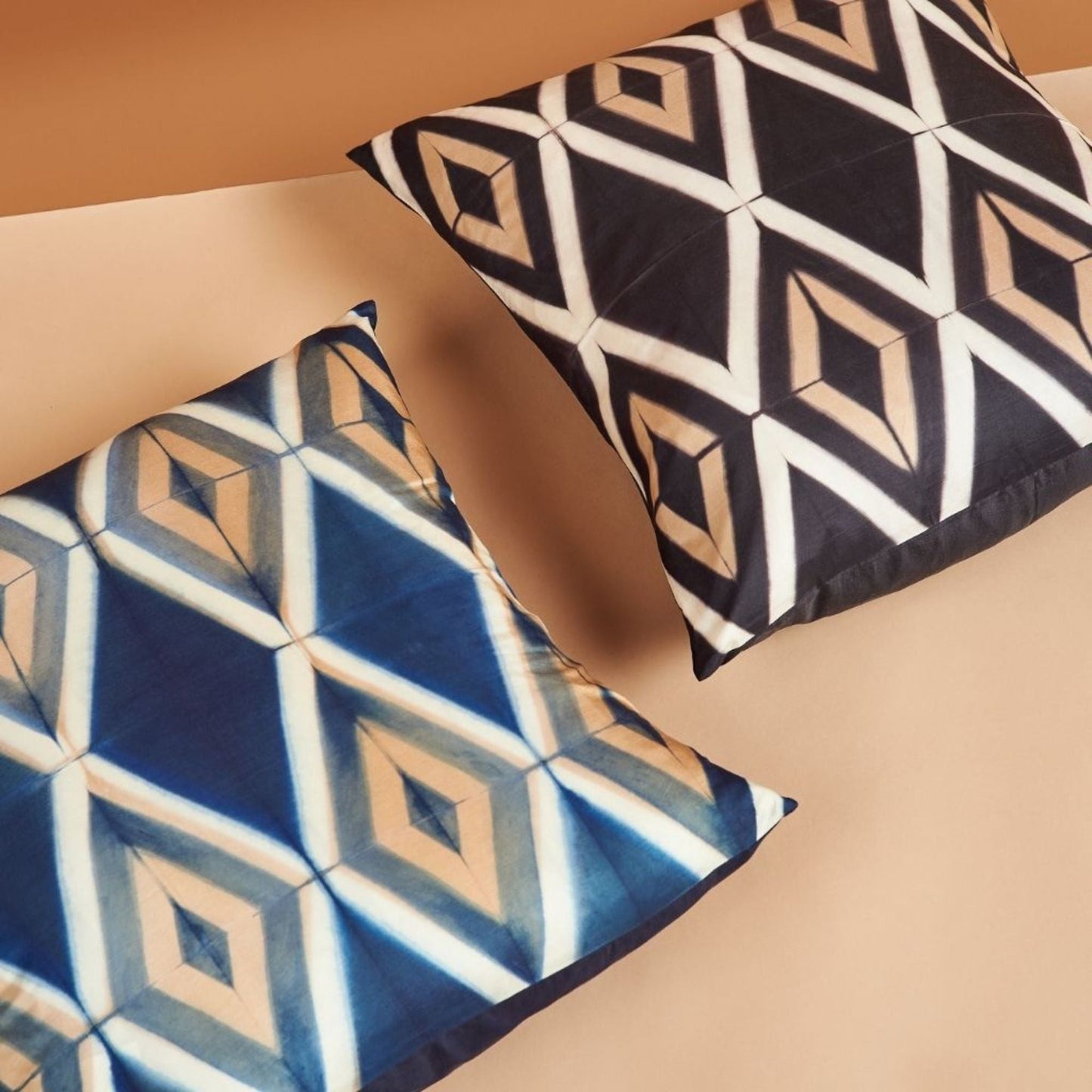 Tisa Handcrafted Shibori Print Mulberry Silk Pillow