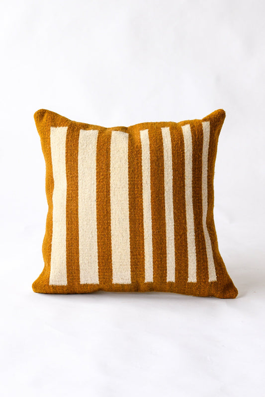 LOOM Imports Wool Gradient Stripe Pillow