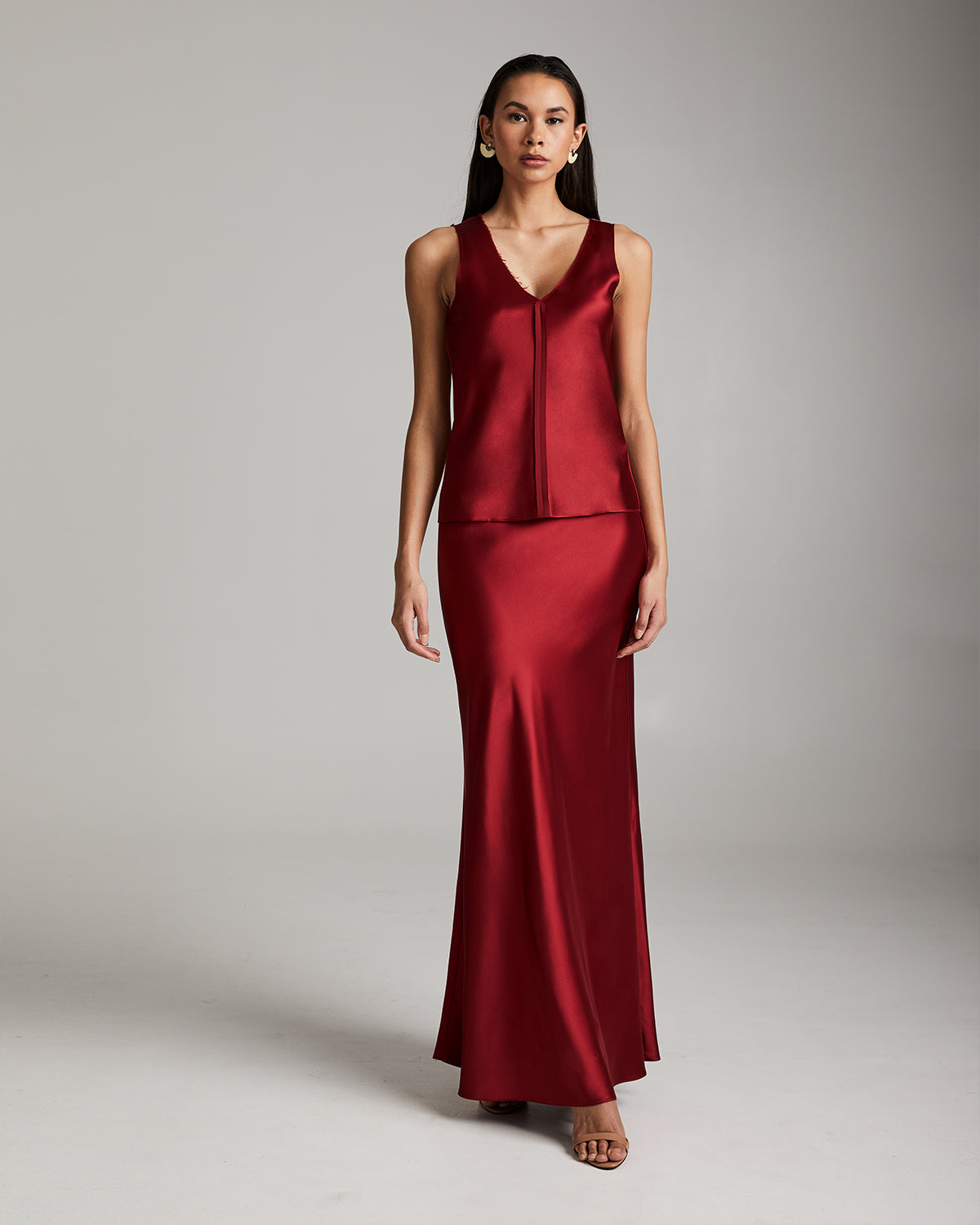 Silk Raw Edge Tank - Core