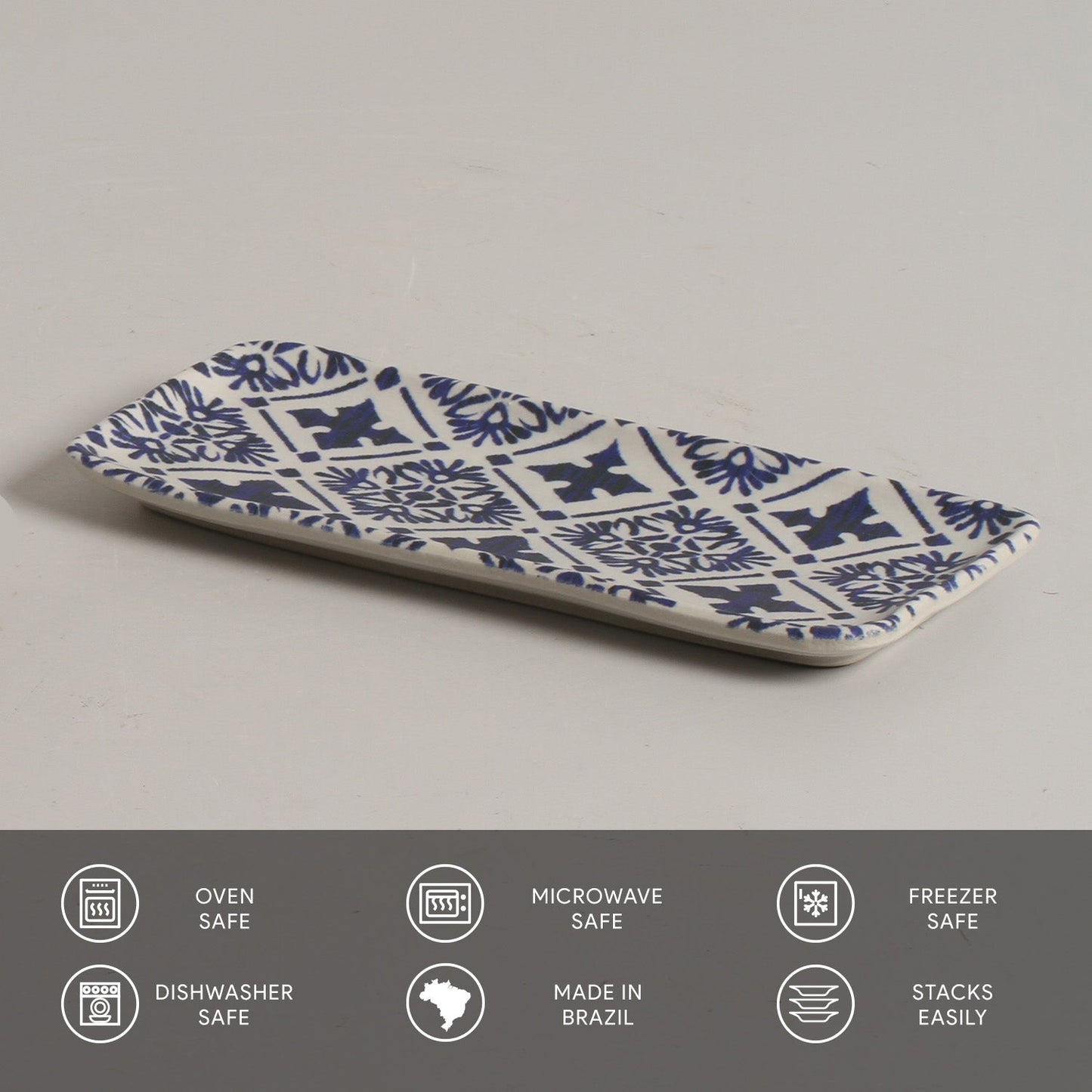 Rectangular Platter Small Set of 4