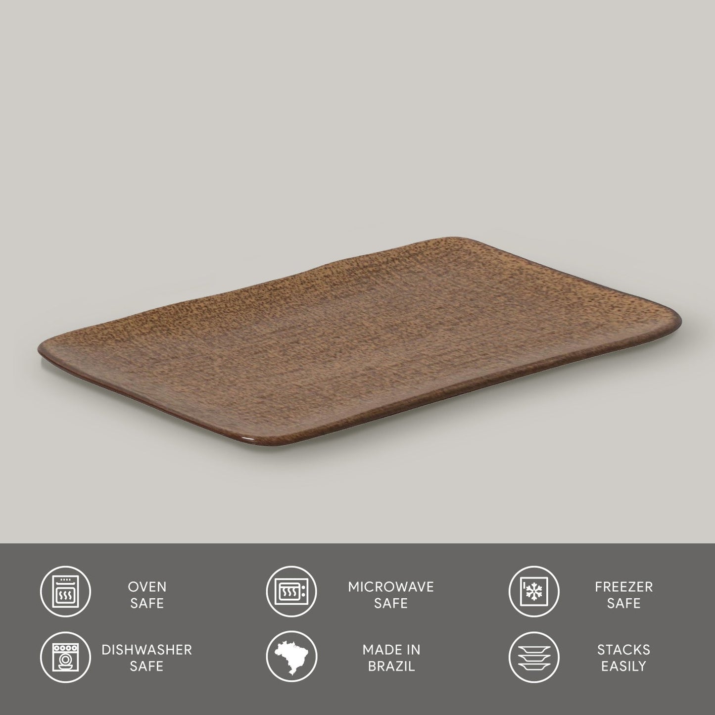 Rectangular Platter Juta Medium Set of 4