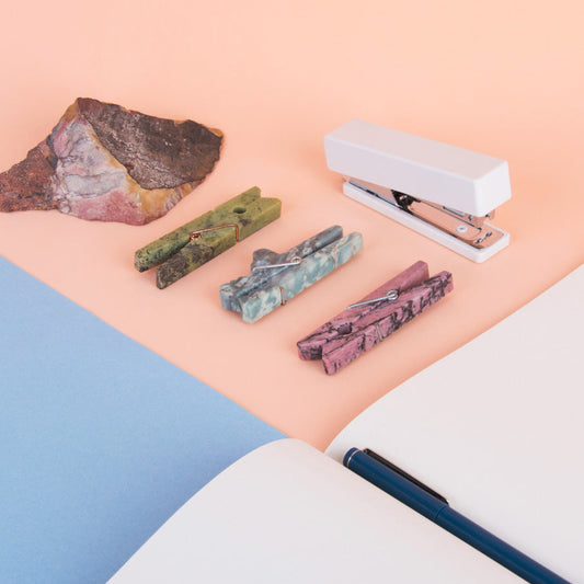 Decorative gemstone Laundry Clip Dumortierite Blue