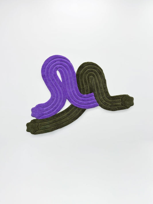 Entwine Rug Green + Purple