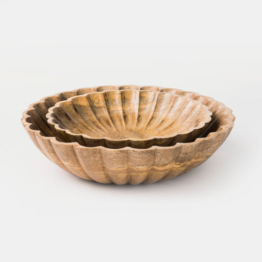 Scallop Serenity Bowls - Natural
