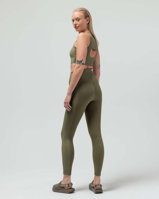 THE COMPRESSION LEGGING W/FUSED WAIST BAND