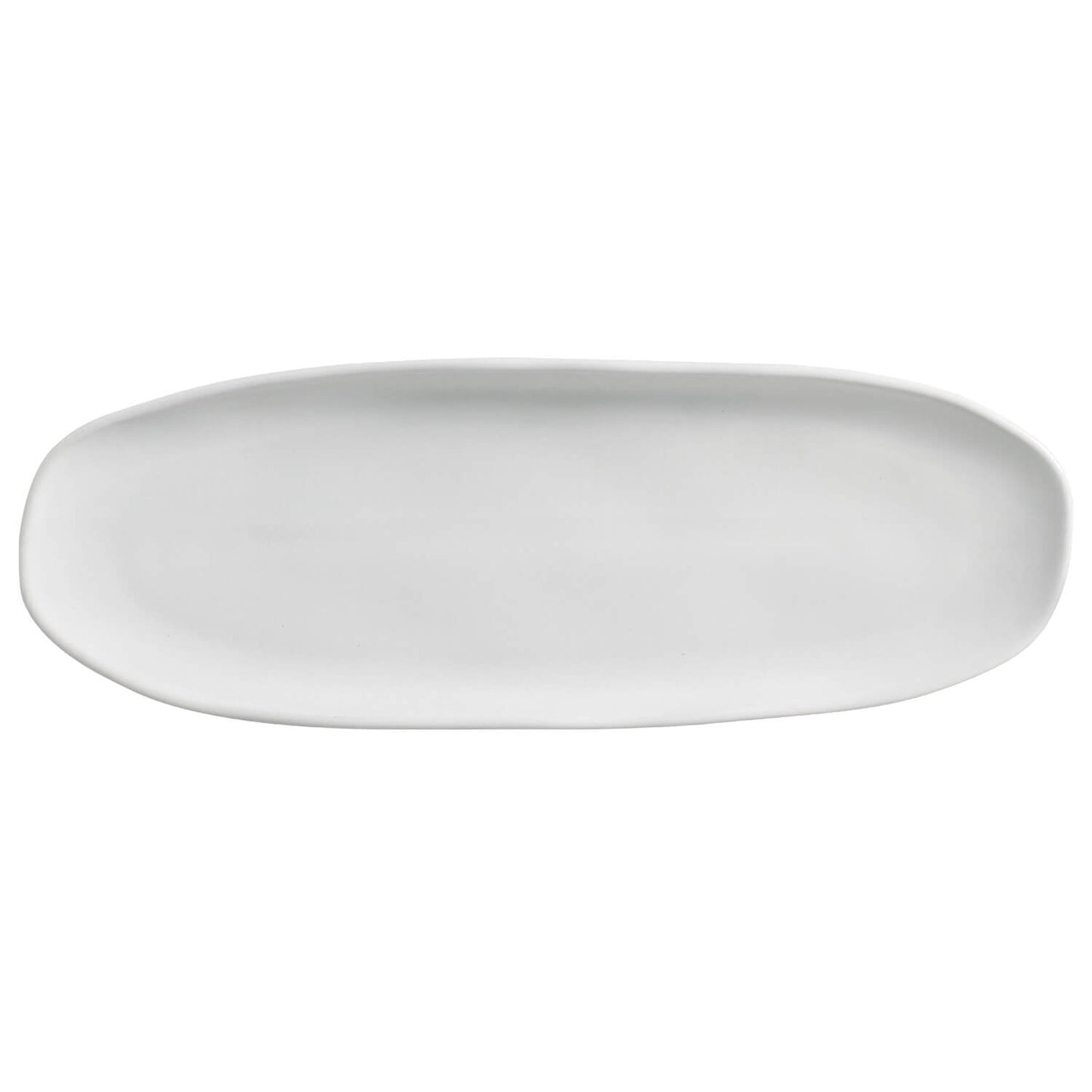 Shallow Organic Oval Platter Large Set of 4