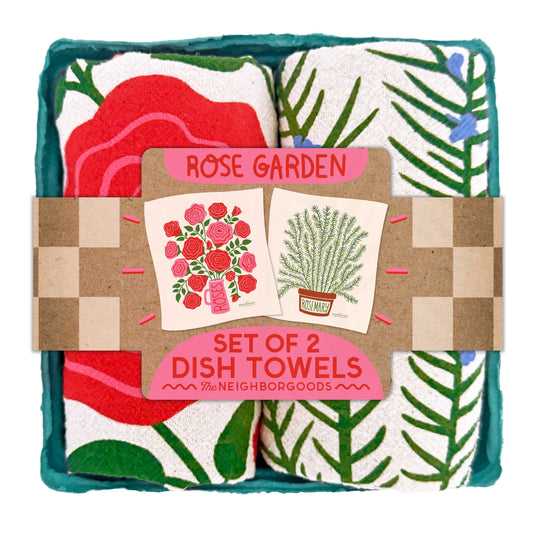 Rose Garden - Dish Towel Set of 2