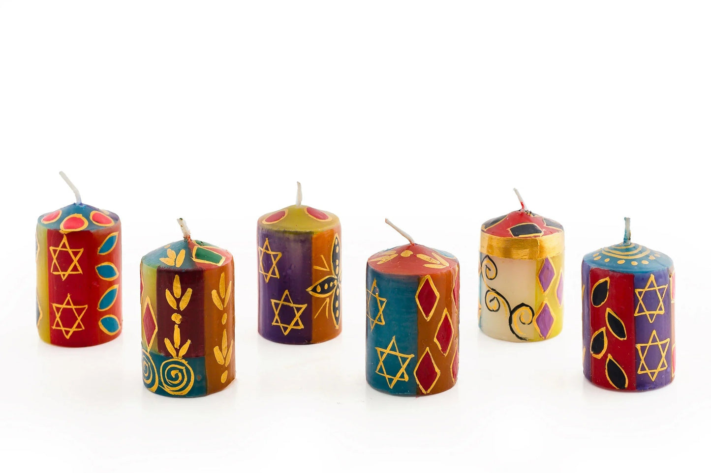 Judaica Painted Candles