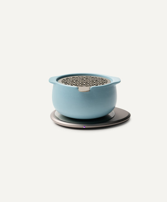 Jun Self-heating Diffuser Set - Moonmist Blue