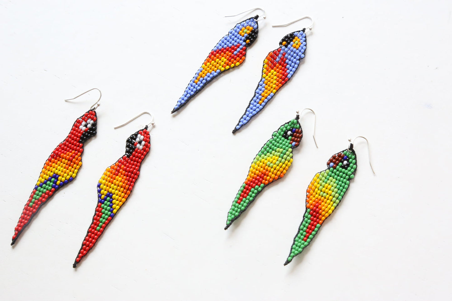 Red Parrot Earrings