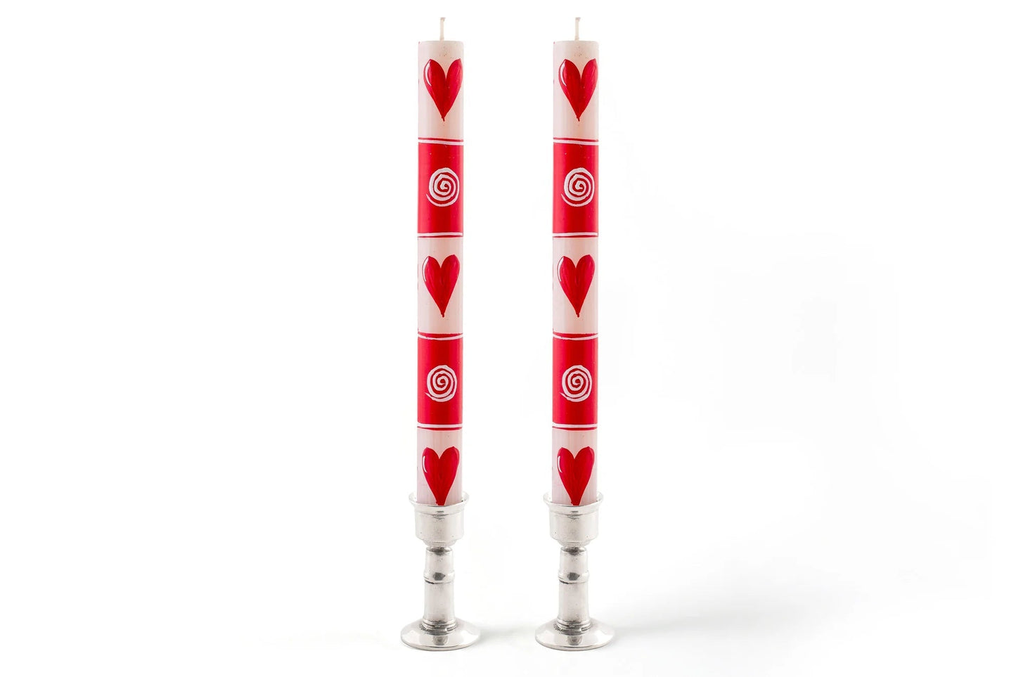 Valentine's Day Painted Candle