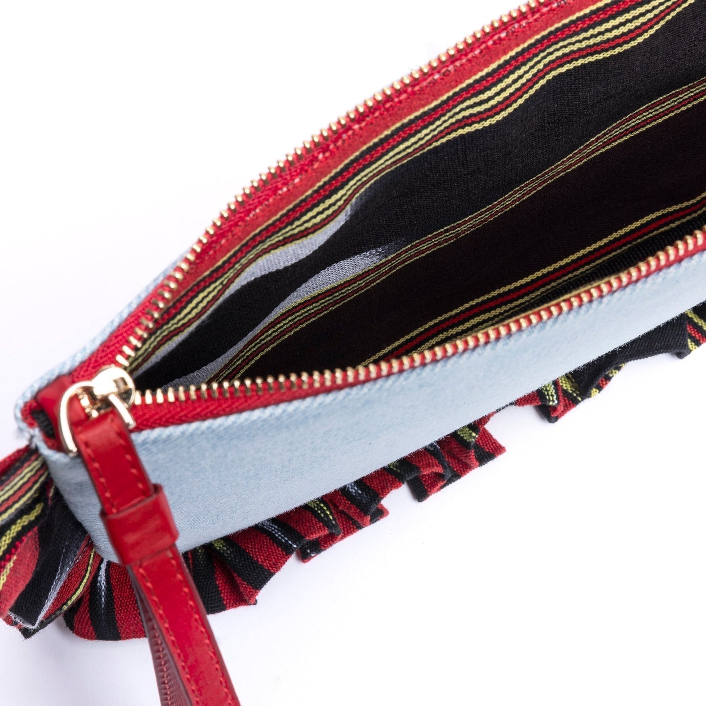 Medi - Light Denim Clutch Bag