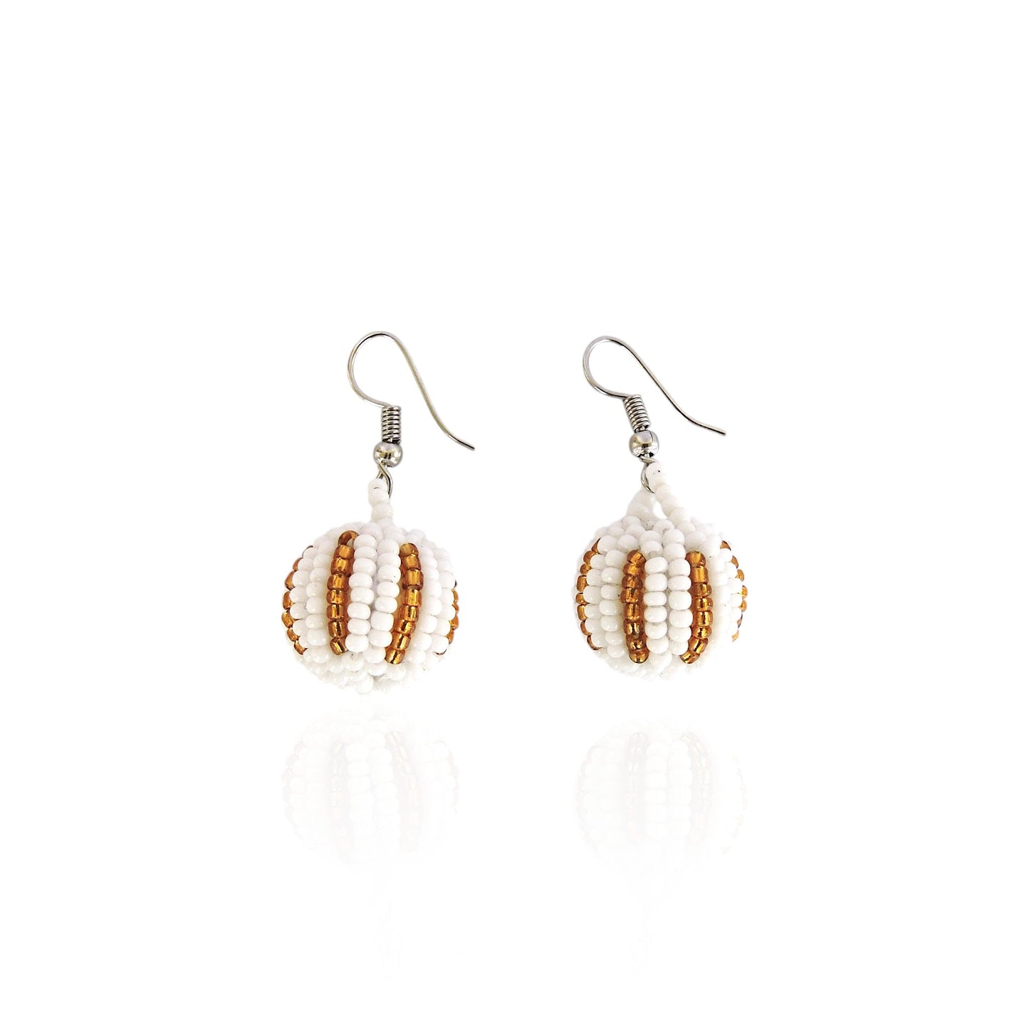 CM Dangle Ball Beaded Earrings
