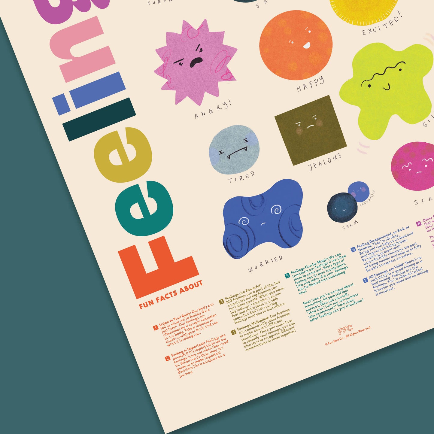 Fun Facts About Feelings Print