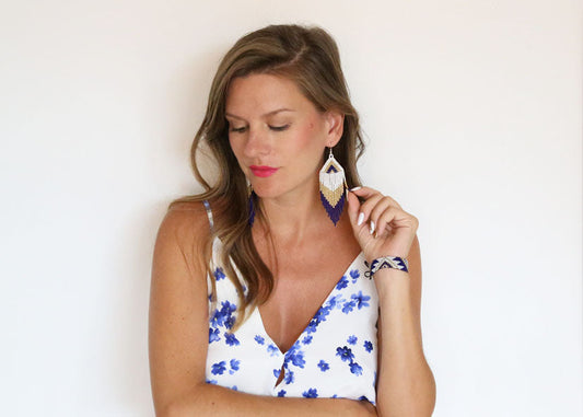 Cobalt Embera Chami Bracelet