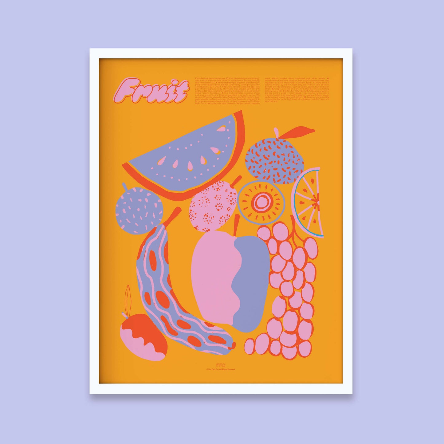 Fruit Fun Facts Print