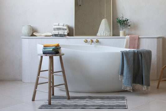 Genalé Handwoven Ethiopian Cotton Bath Mat