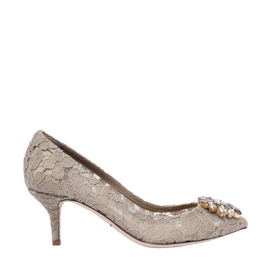 Dolce&Gabbana Women Lace Rainbow Pumps With Broche