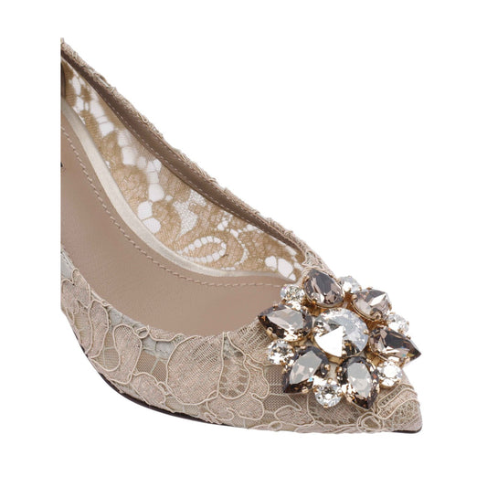 Dolce&Gabbana Women Lace Rainbow Pumps With Broche