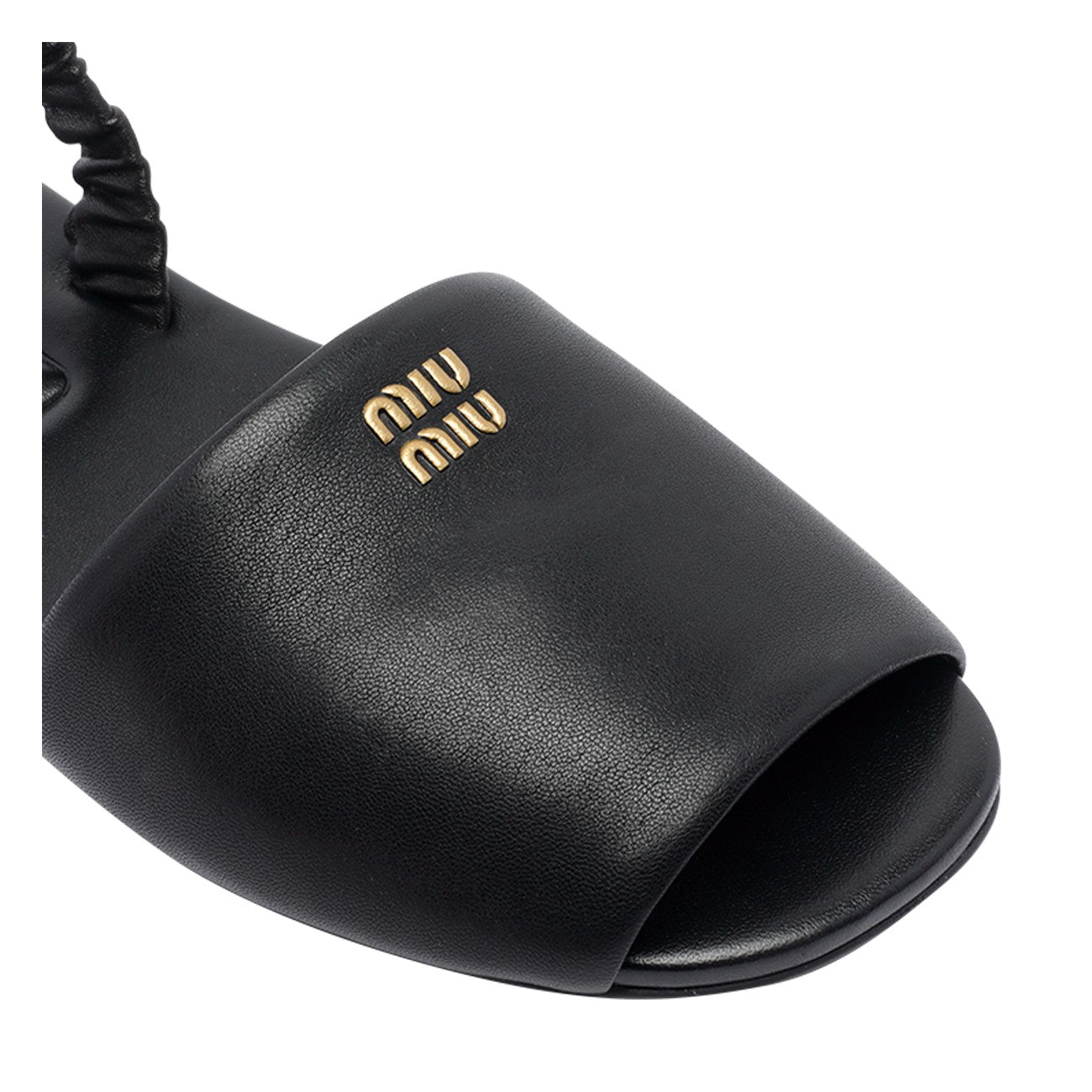 Miu Miu Women Logo Ruches Sandals