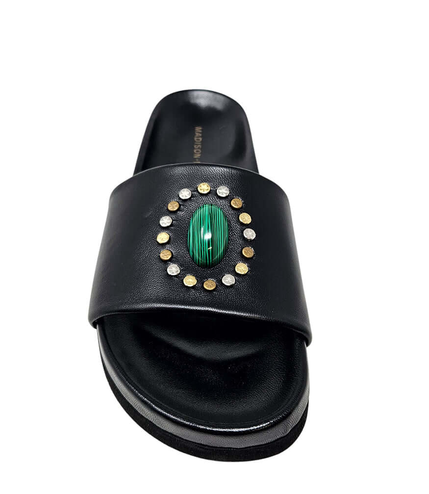 Athena Black Open Toe Sandal