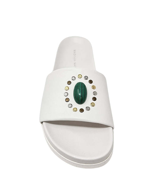 Athena White Open Toe Sandal