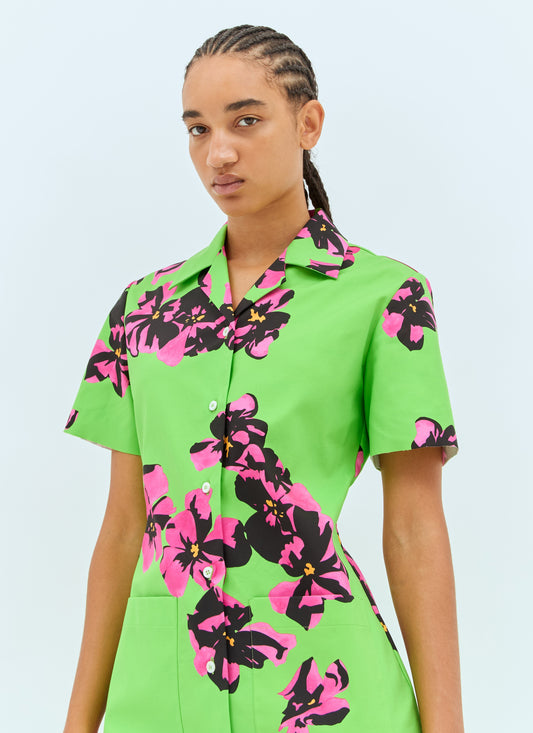 Miu Miu Women Flower Midi Dress