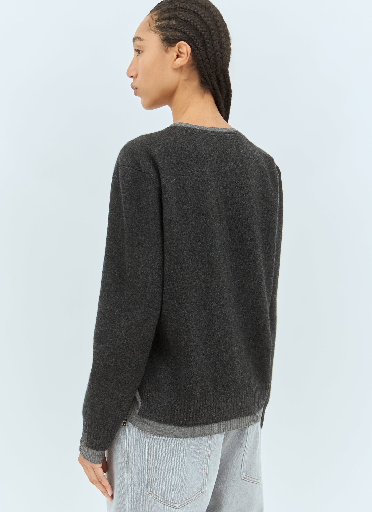 Miu Miu Women Logo Emboidery Sweater