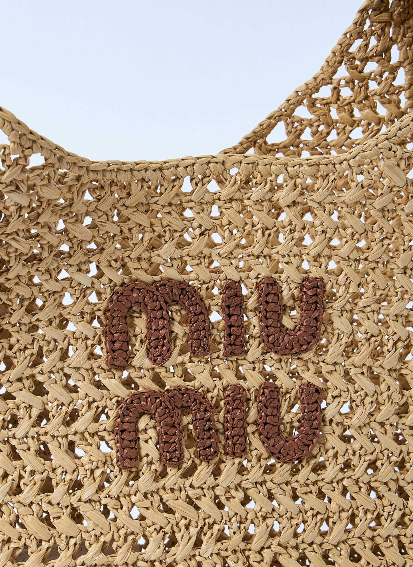 Miu Miu Women Logo Motif Crochet Shoulder Bag