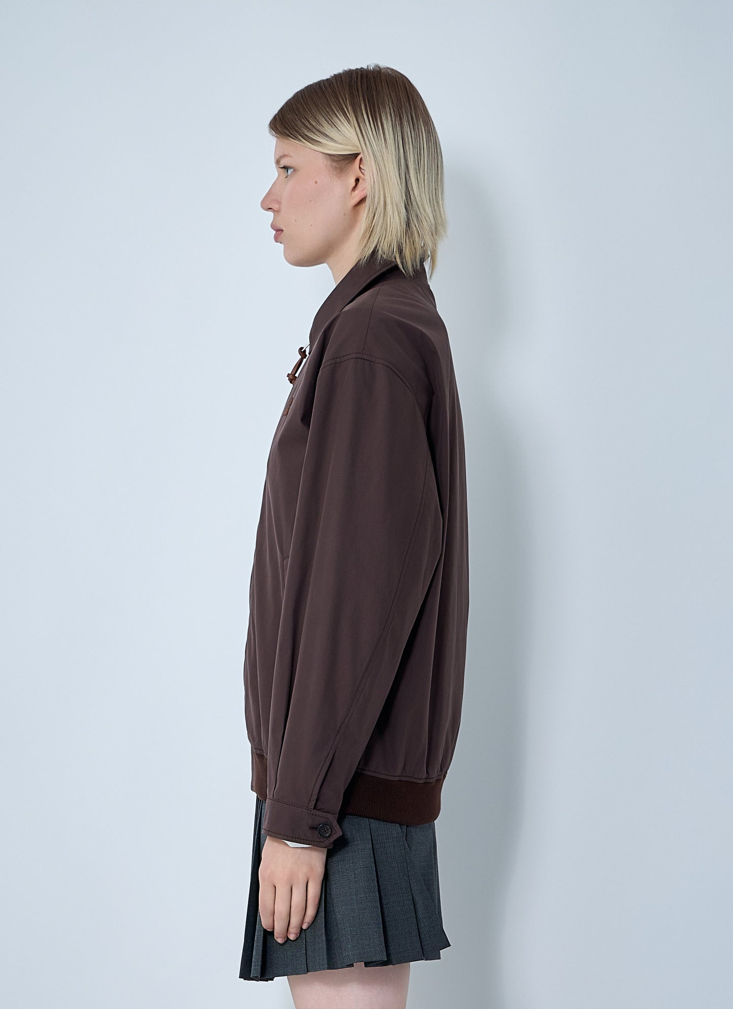 Miu Miu Women Panama Cotton Blouson Jacket