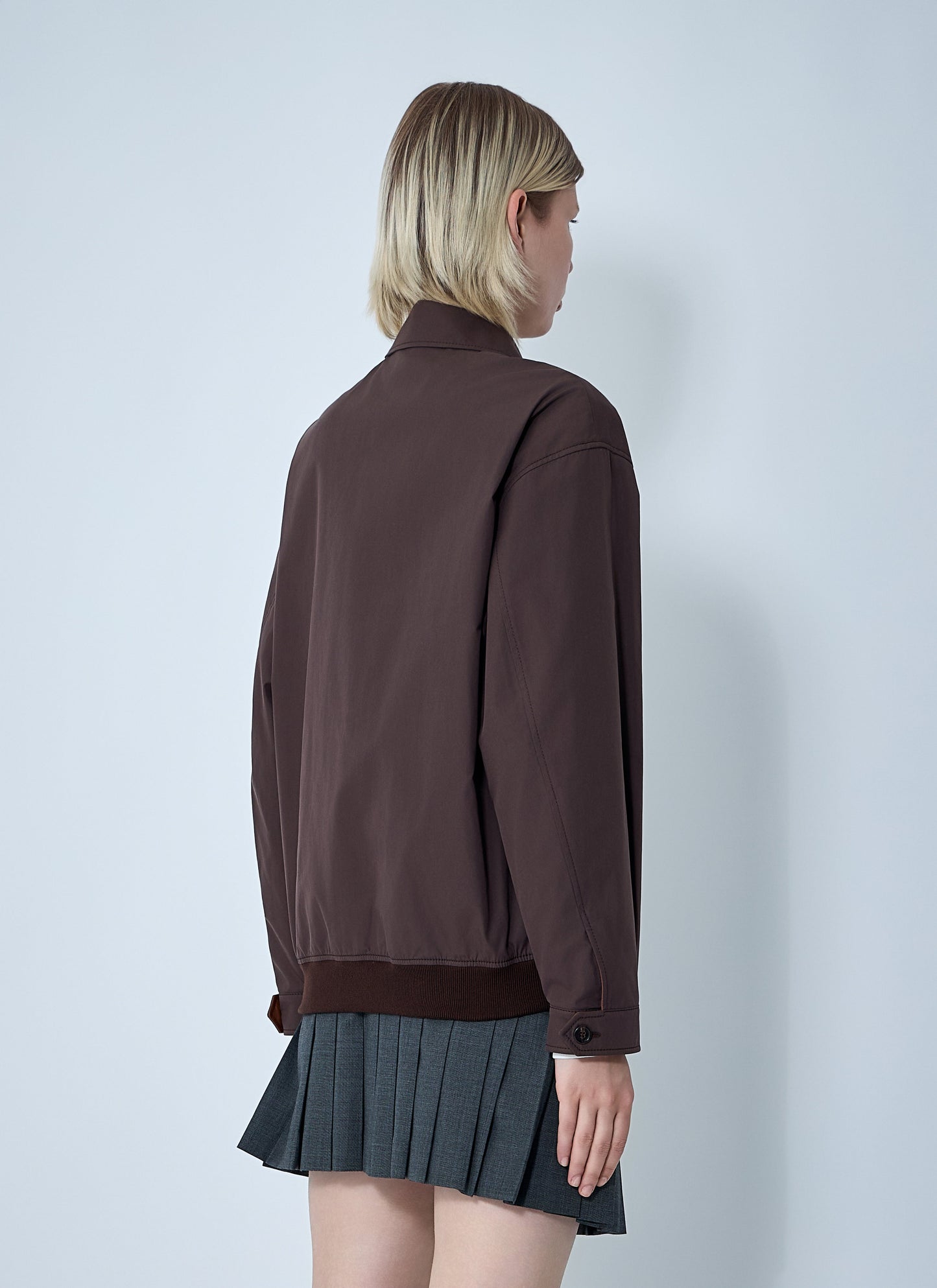 Miu Miu Women Panama Cotton Blouson Jacket