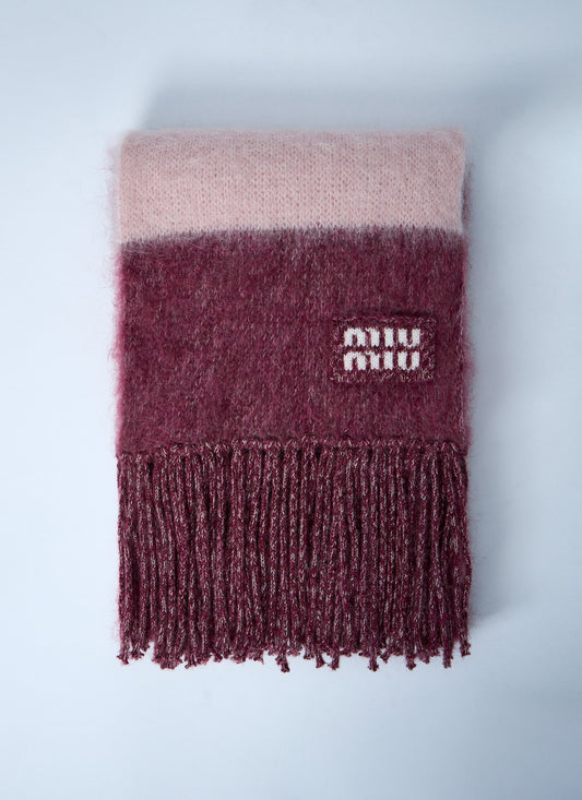 Miu Miu Women Logo Motif Scarf