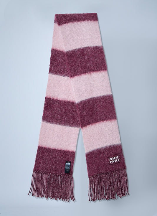 Miu Miu Women Logo Motif Scarf