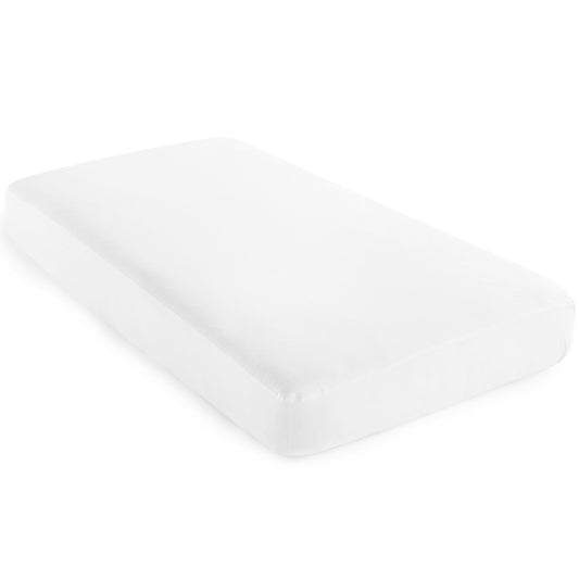 Organic Waterproof Pique Knit Crib Mattress Cover