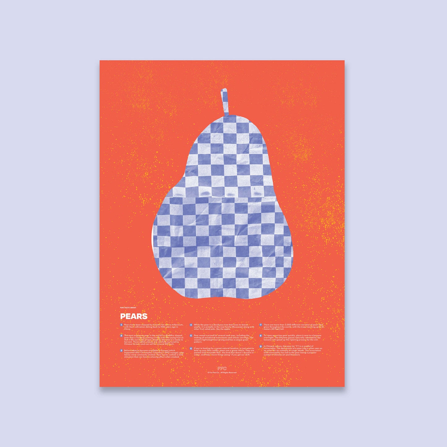 Pear Fun Facts Print