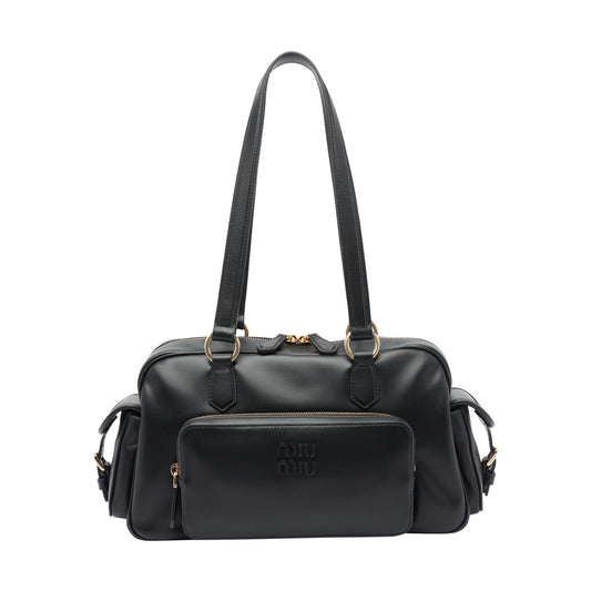 Miu Miu Women Pocket Nappa Boston Bag