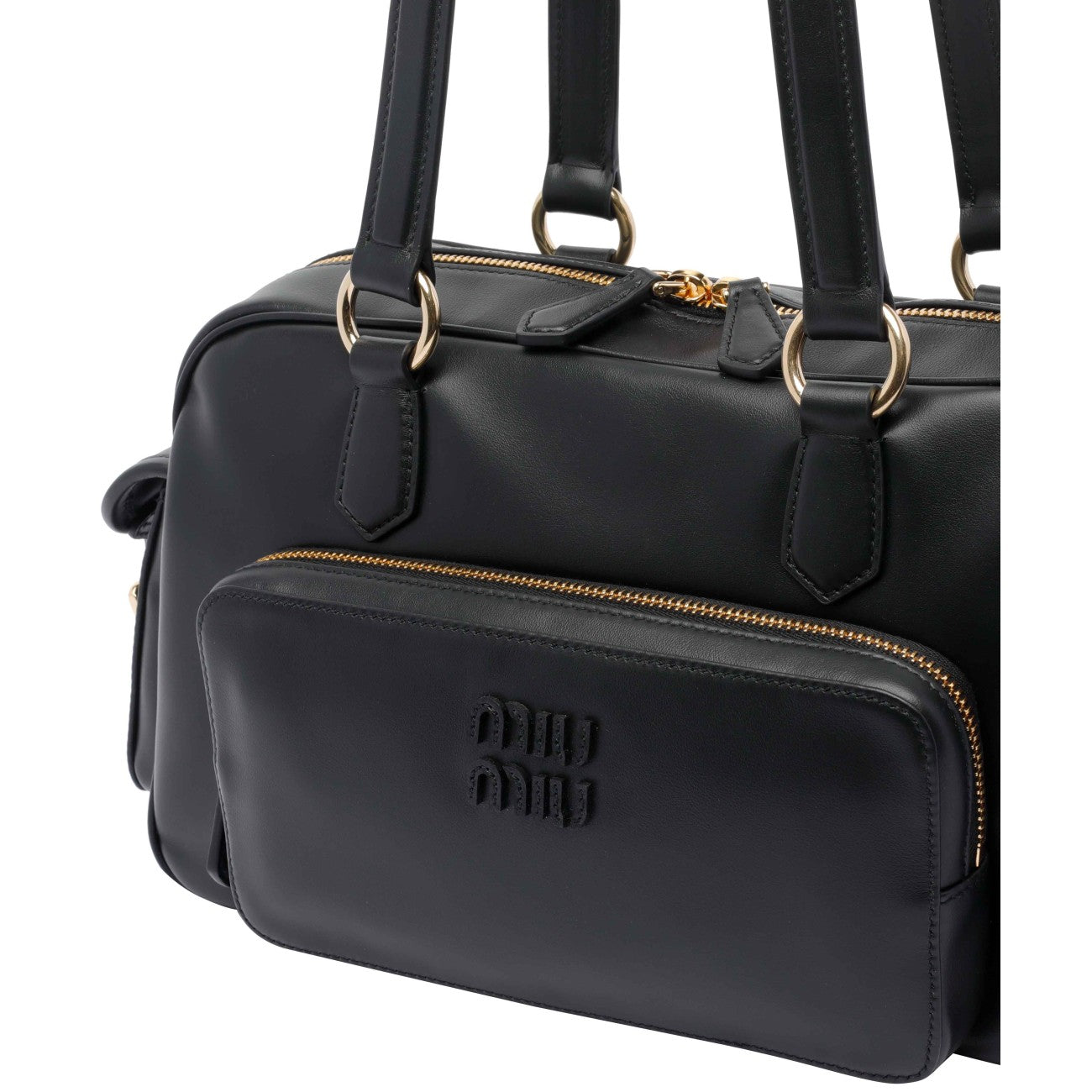 Miu Miu Women Pocket Nappa Boston Bag