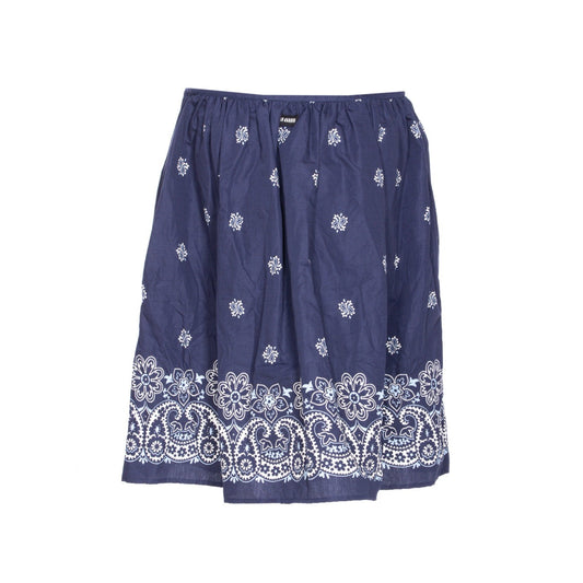 Miu Miu Women Printed Slubbed Poplin Skirt