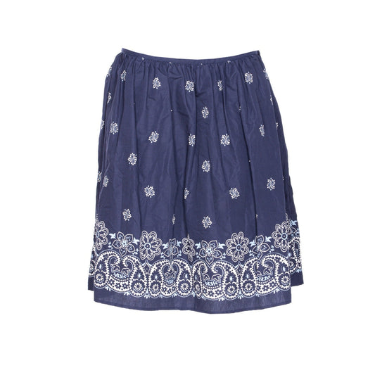 Miu Miu Women Printed Slubbed Poplin Skirt