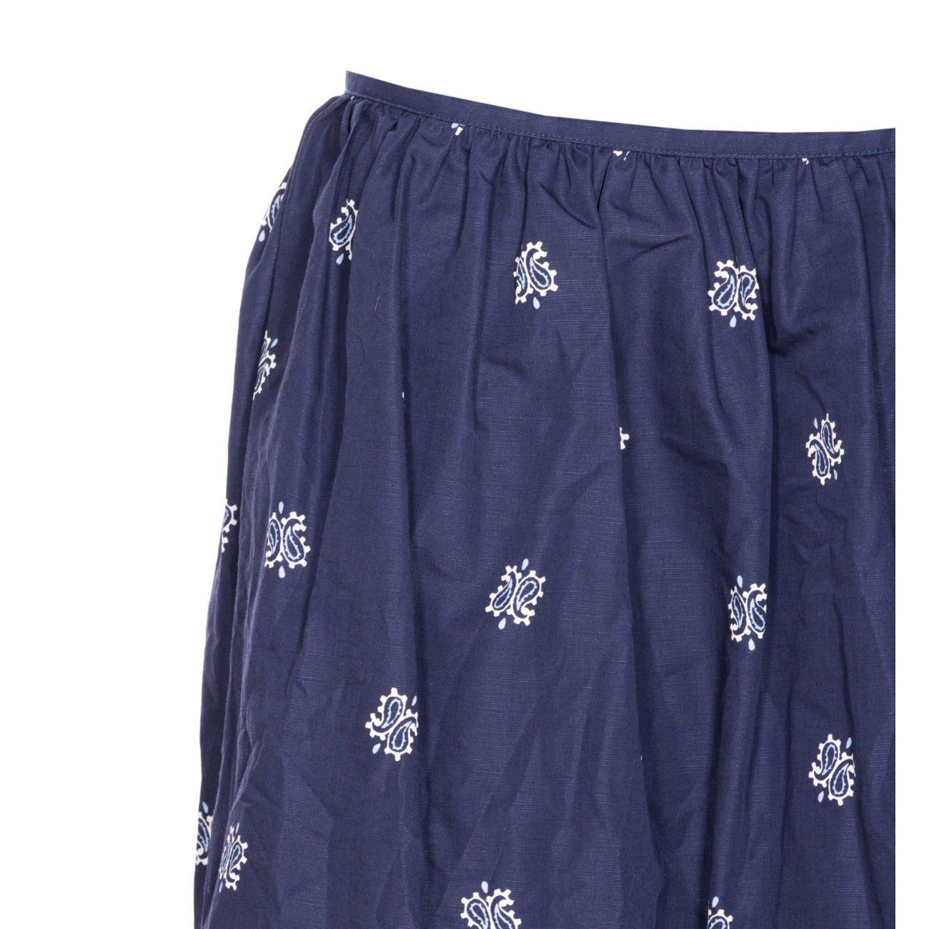 Miu Miu Women Printed Slubbed Poplin Skirt