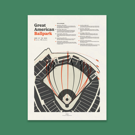 Great American Ballpark Baseball Field Print