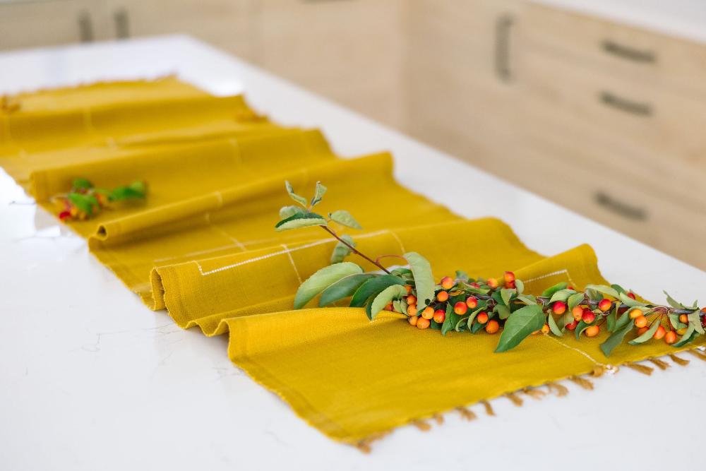 Rift Valley Handwoven Ethiopian Cotton Table Runner